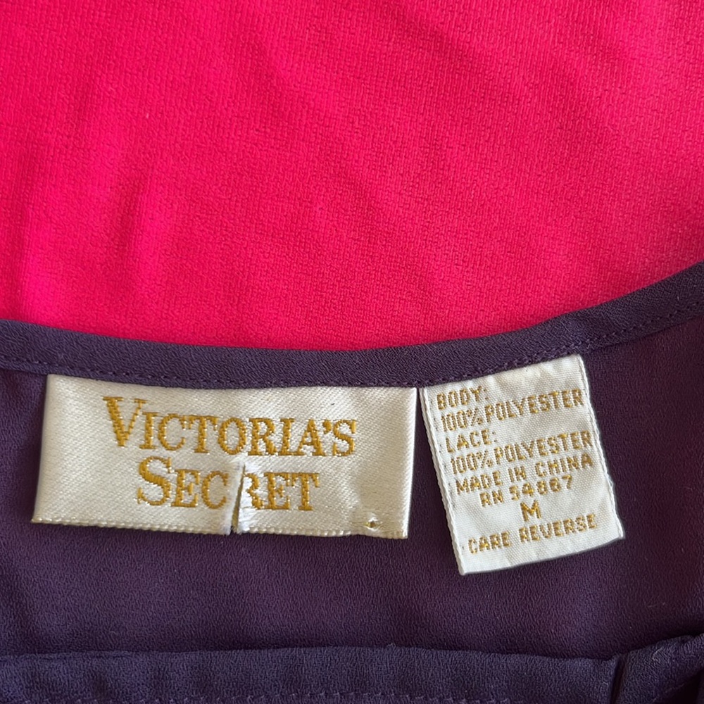 Victoria’s Secret Gold Label | vintage (90s) | lacy babydoll camisole w. bow - Picture 5 of 7